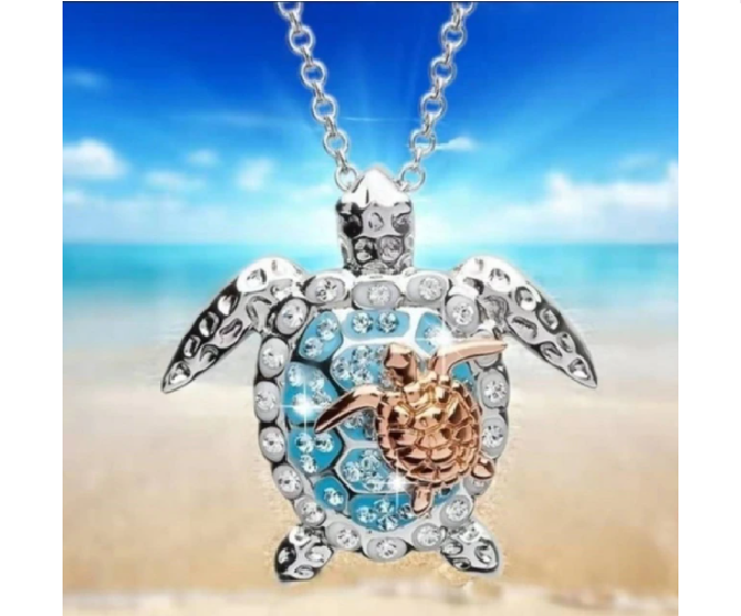 Win 1 of 6 CRYSTAL Turtle Necklaces