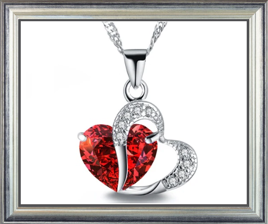CRYSTAL Heart Necklace