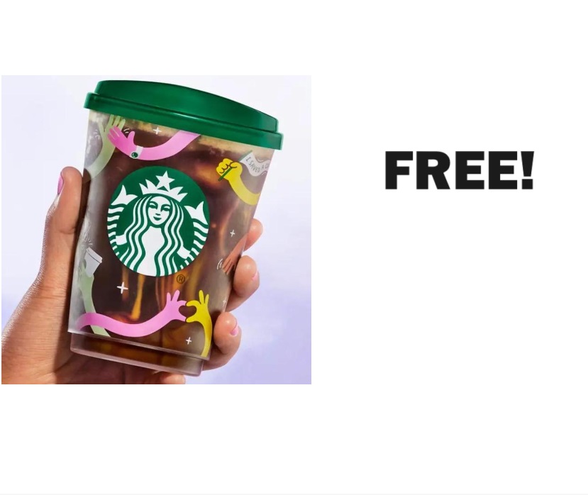 FREE Starbucks Reusable Cup with Purchase of Iced Drink