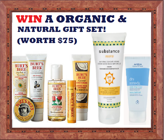 Win a $75 ORGANIC & NATURAL Gift Package!
