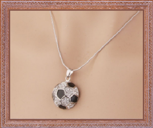 Win 1 of 7 Crystal Soccer Necklaces