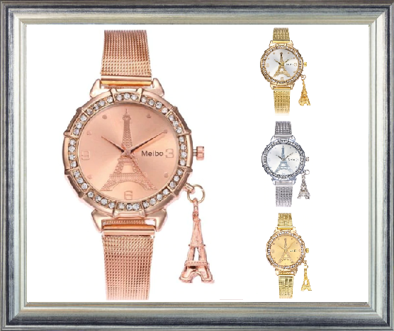 Win 1 of 5 CRYSTAL Eiffel Tower Meibo Watches