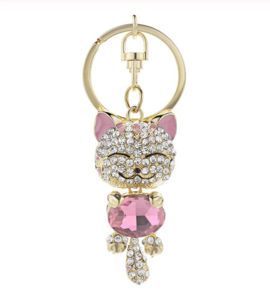 Win 1 of 3 CRYSTAL Cat Keychains