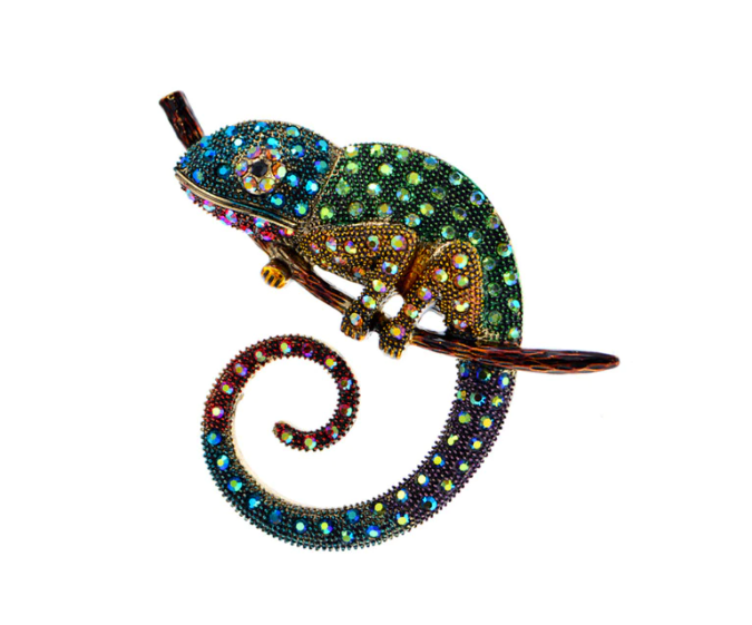 Win 1 of 5 CRYSTAL Chameleon Brooches