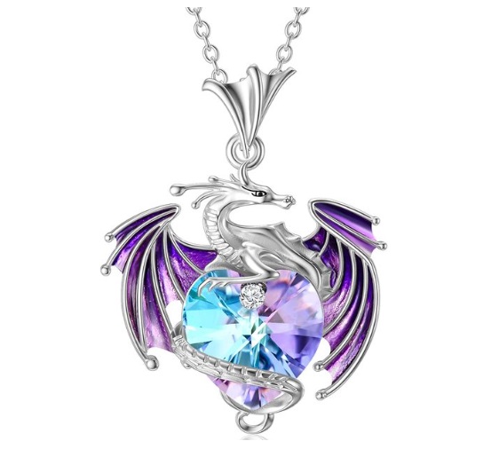 Win 1 of 5 CRYSTAL Dragon Necklaces